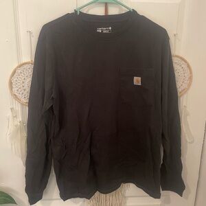 CAHARTT WOMENS BLACK LONG SLEEVE TEE